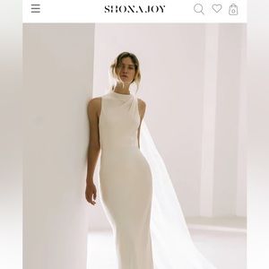 Shona Joy La Lume - high neck maxi dress in cream